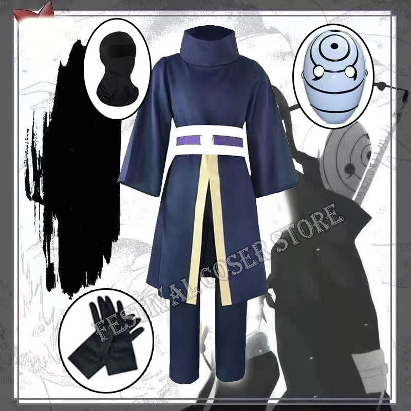 Anime Cosplay Ninja - Costume Cosplay Anime Uchiha Obito, Abiti