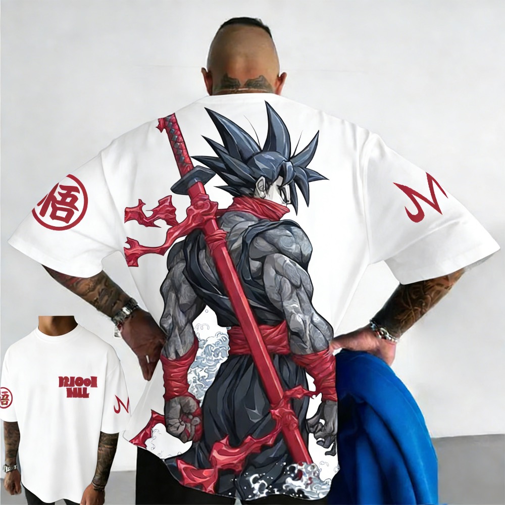 Dragon Ball Saiyan Armor - T-shirt Estiva con Stampa Anime Dragon