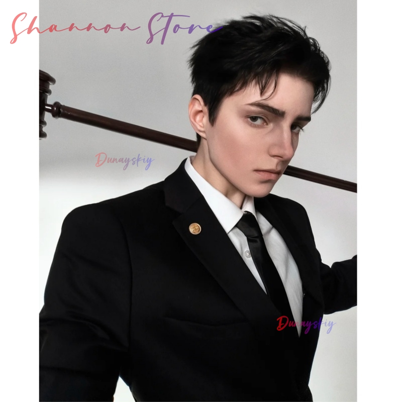 Cosplay Anime Black Hair - Parrucche Nere Corte e Eleganti di