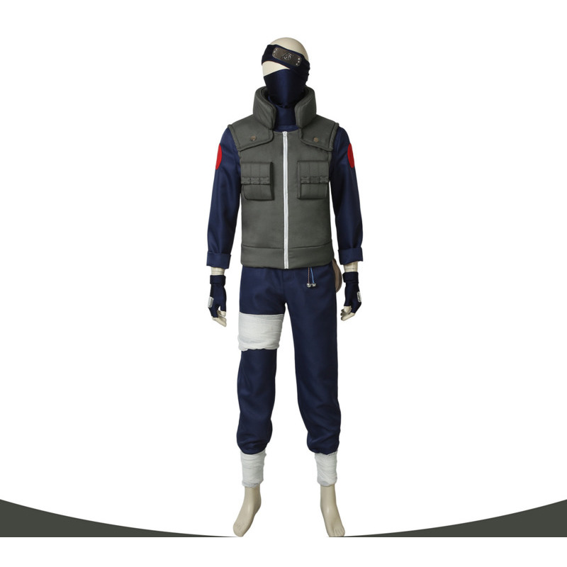 Anime Cosplay Ninja - Costume Cosplay Kakashi Set Completo, Abbigliamento