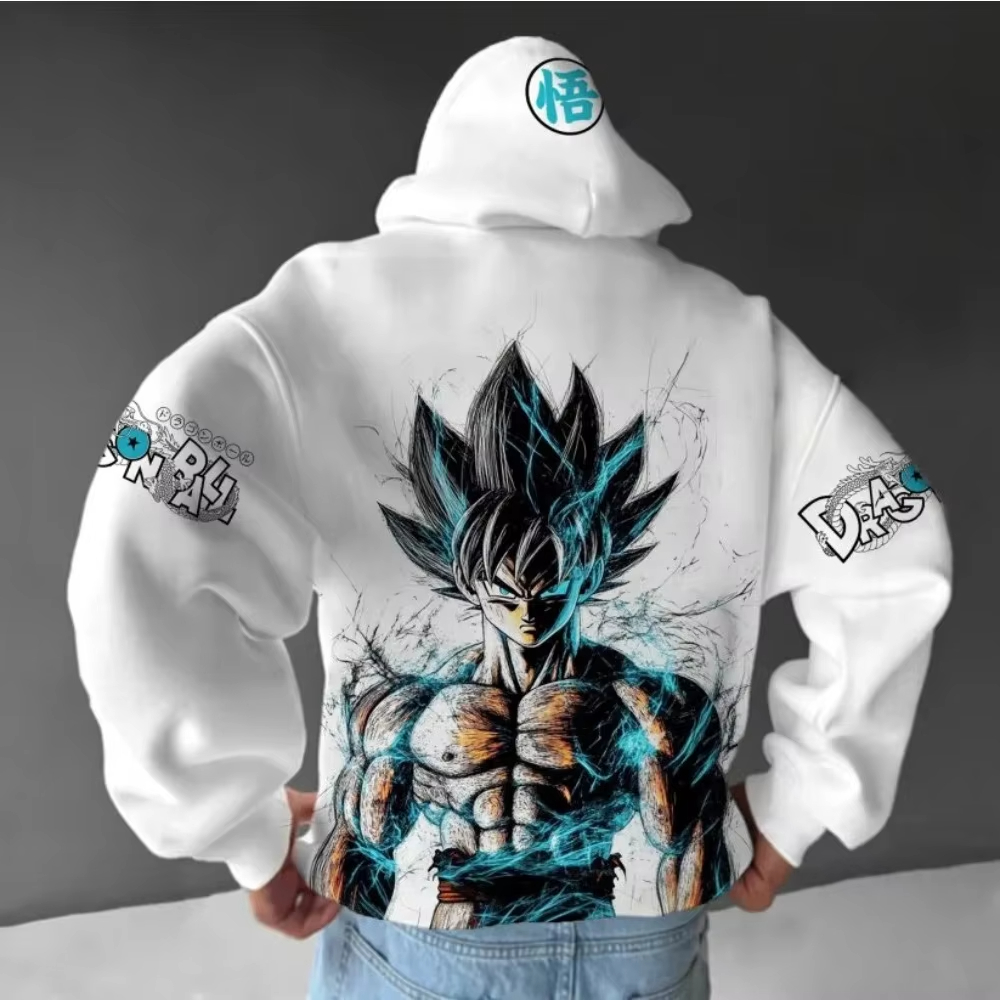 Dragon Ball Saiyan Armor - Felpa con cappuccio da uomo Dragon