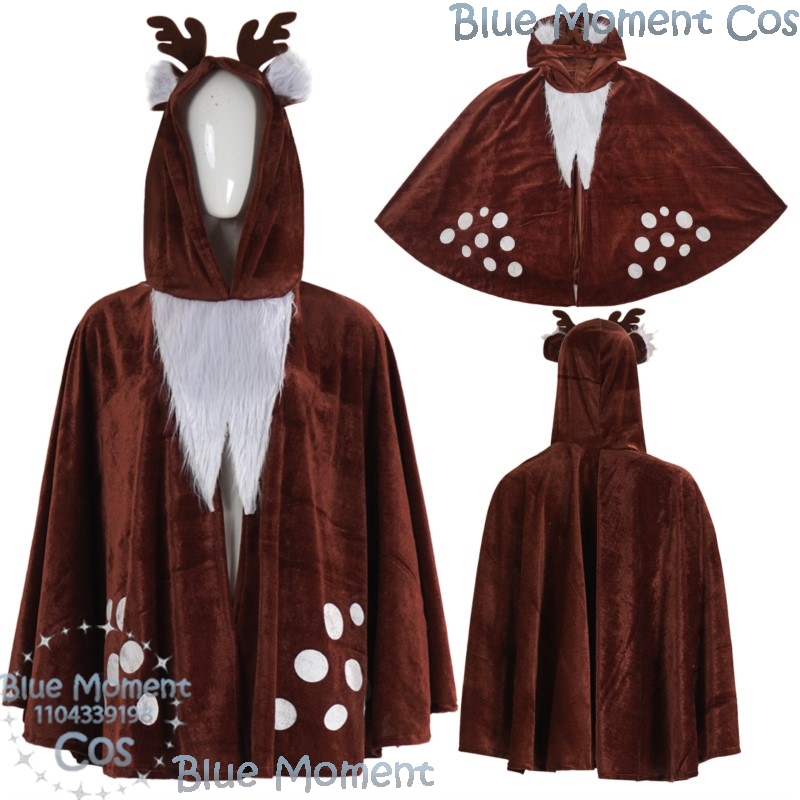 Anime Cosplay Event 2025 - Mantello di alce marrone 2025 Natale