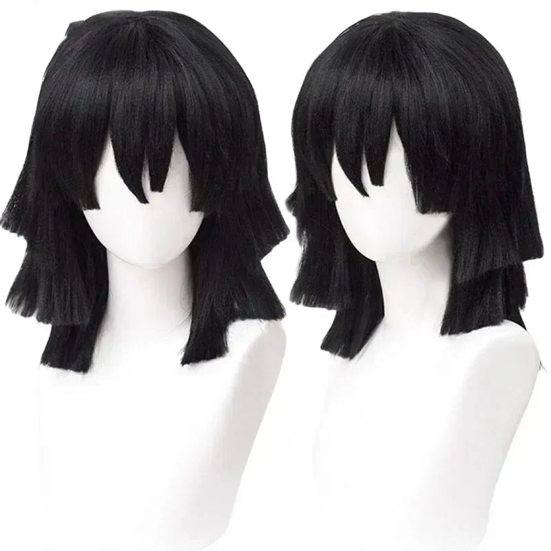 Parrucca Cosplay Iguro Obanai  - Cosplay Anime Black Hair recensione e prezzo