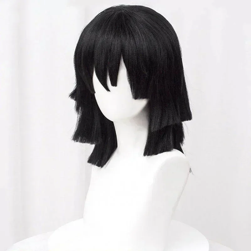 Parrucca Cosplay Iguro Obanai  - Cosplay Anime Black Hair recensione e prezzo