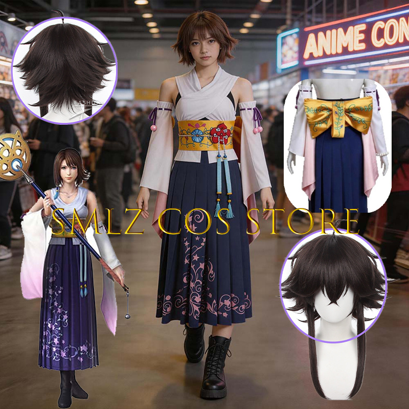 Costume Cosplay Smlz FFX Yuna  - Anime Cosplay Wigs recensione e prezzo