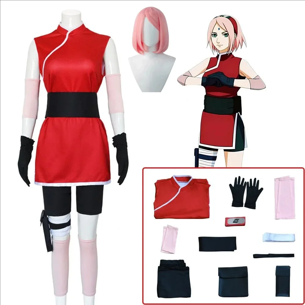 Costume Cosplay Haruno Sakura  - Anime Cosplay Ninja recensione e prezzo